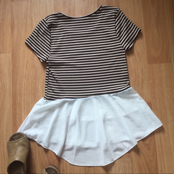 jelly c. Stretchy Tee with Drop Ruffle - Picture 3 of 3